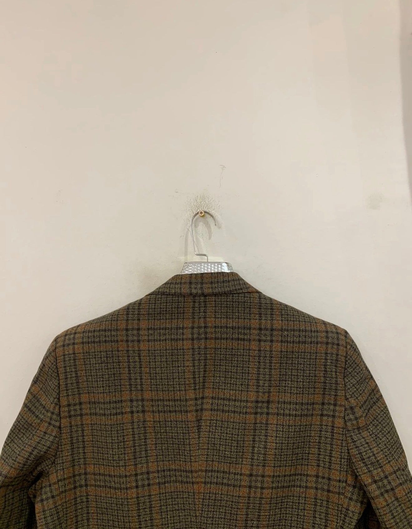 1970s vintage Burton all worsted check plaid rockabilly disco blazer 42R