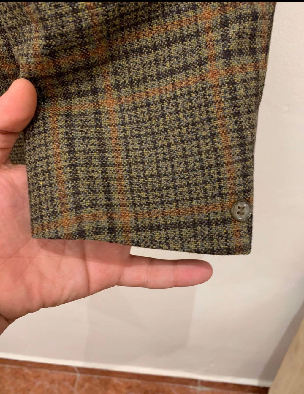 1970s vintage Burton all worsted check plaid rockabilly disco blazer 42R