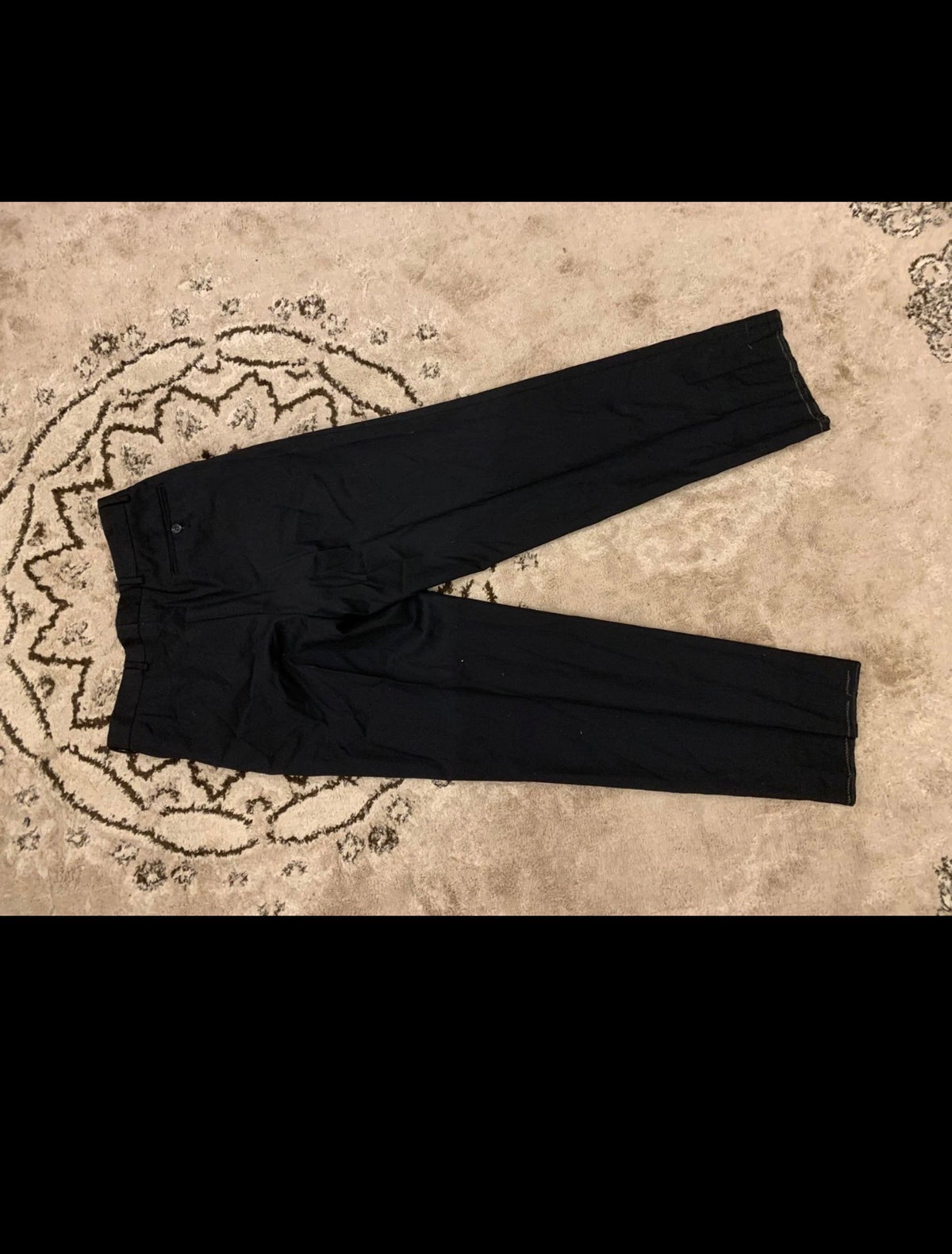 Vintage Van Gils pure wool super 100s double breasted classic black suit 40R 40S