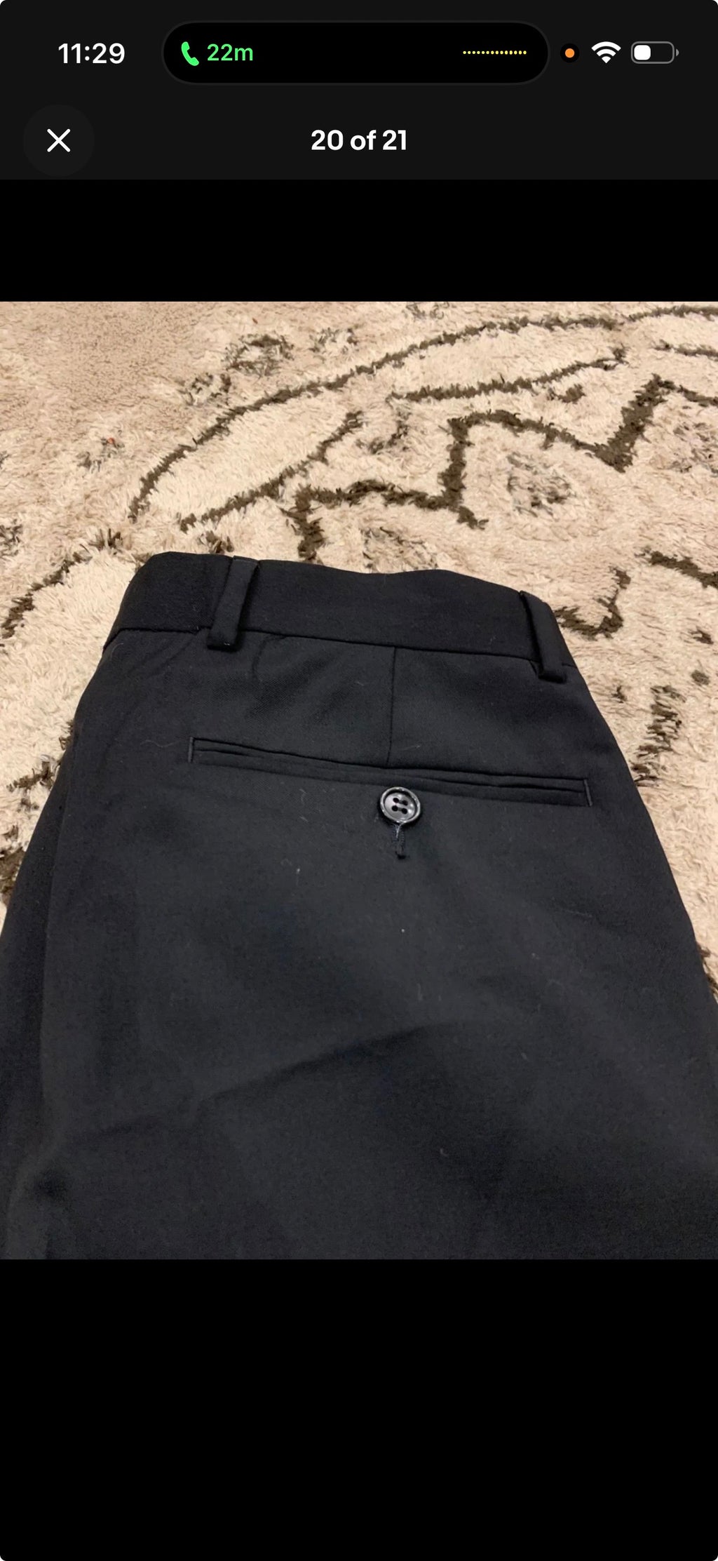 Vintage Van Gils pure wool super 100s double breasted classic black suit 40R 40S