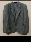 Vintage Superfine pure wool classic 2 button striped gray suit 44R