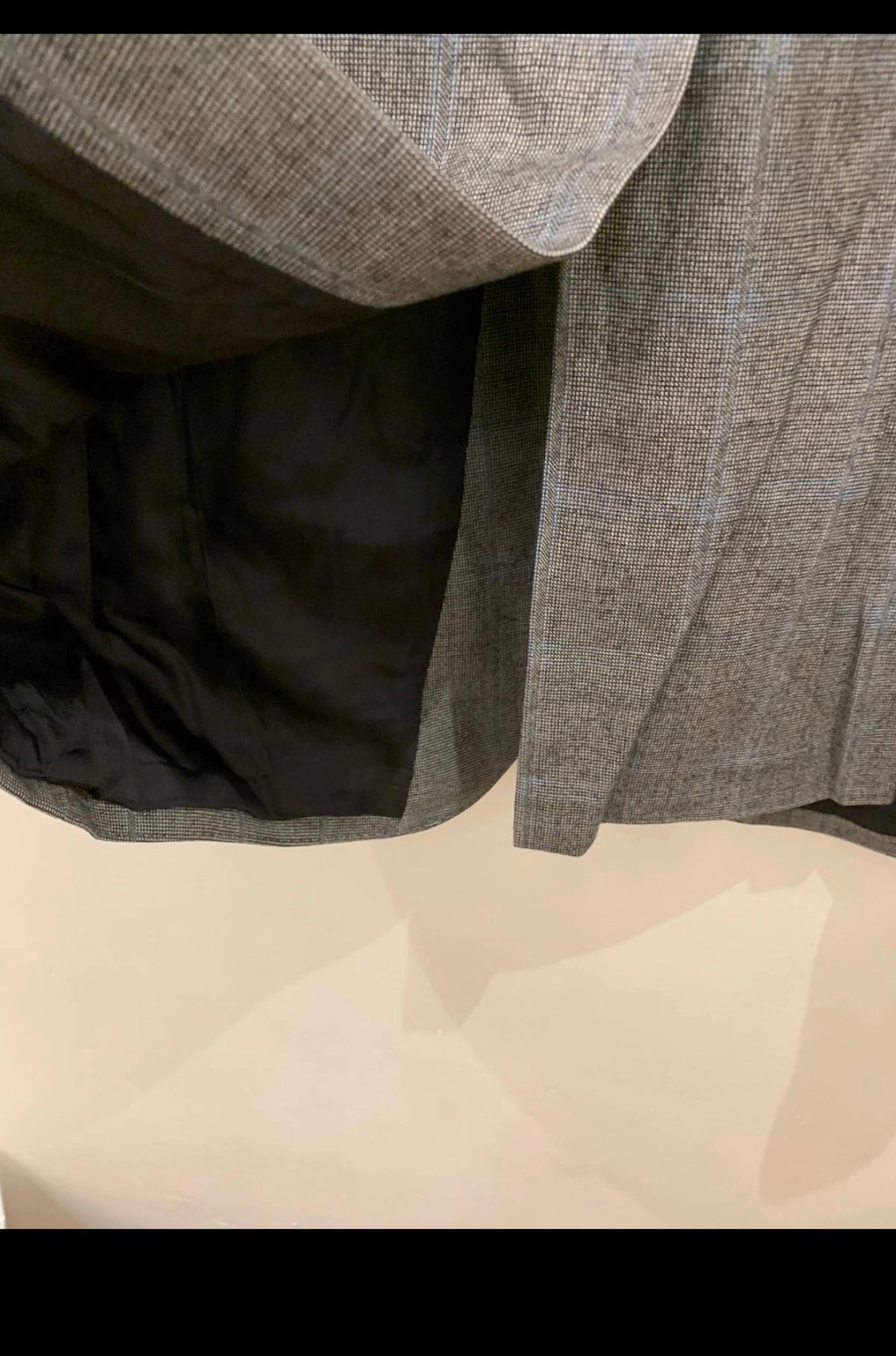 1970s vintage pure wool Windowpane rockabilly disco classic gray suit 42R