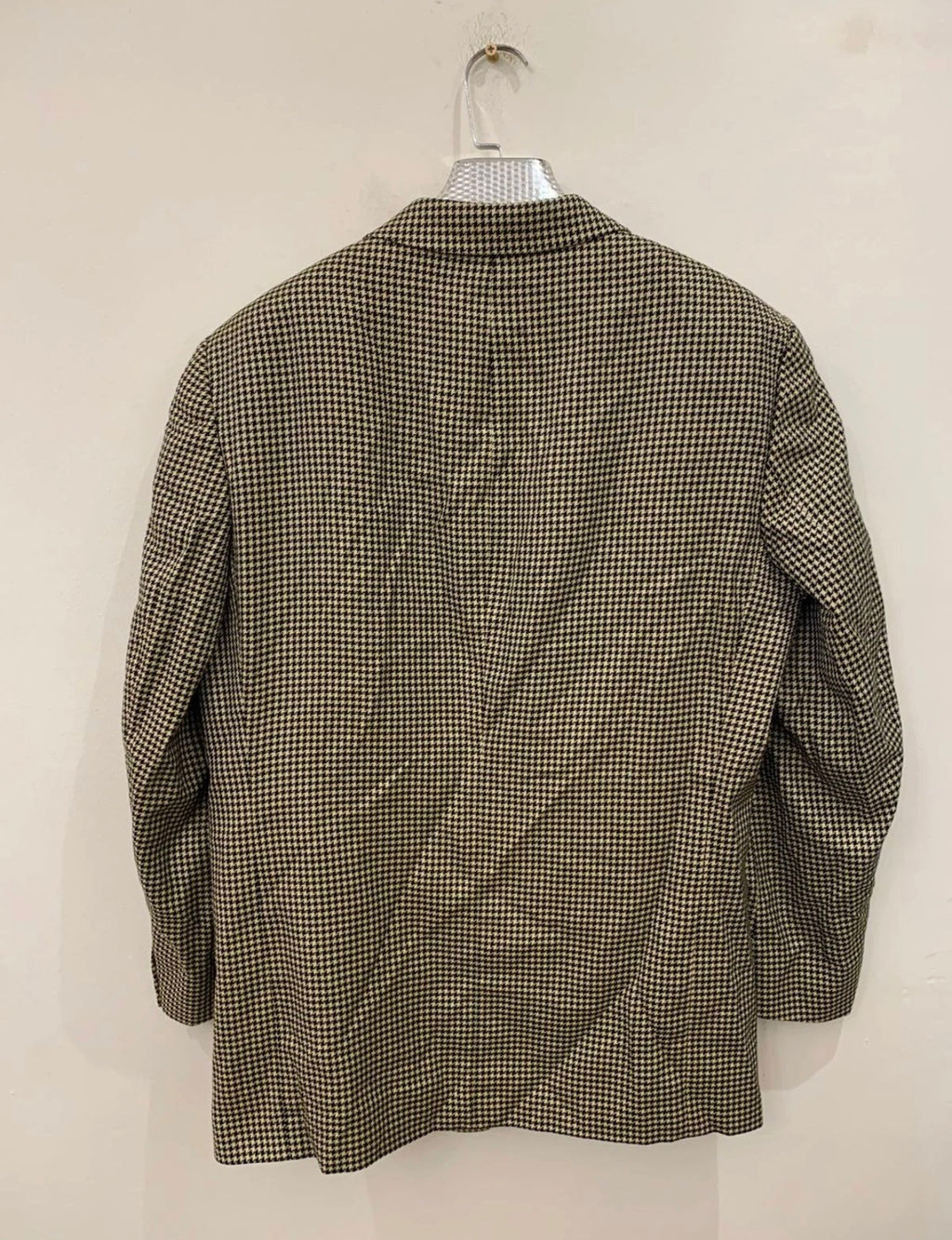 Vintage Desch Wool Silk houndstooth classic jacket blazer 42R