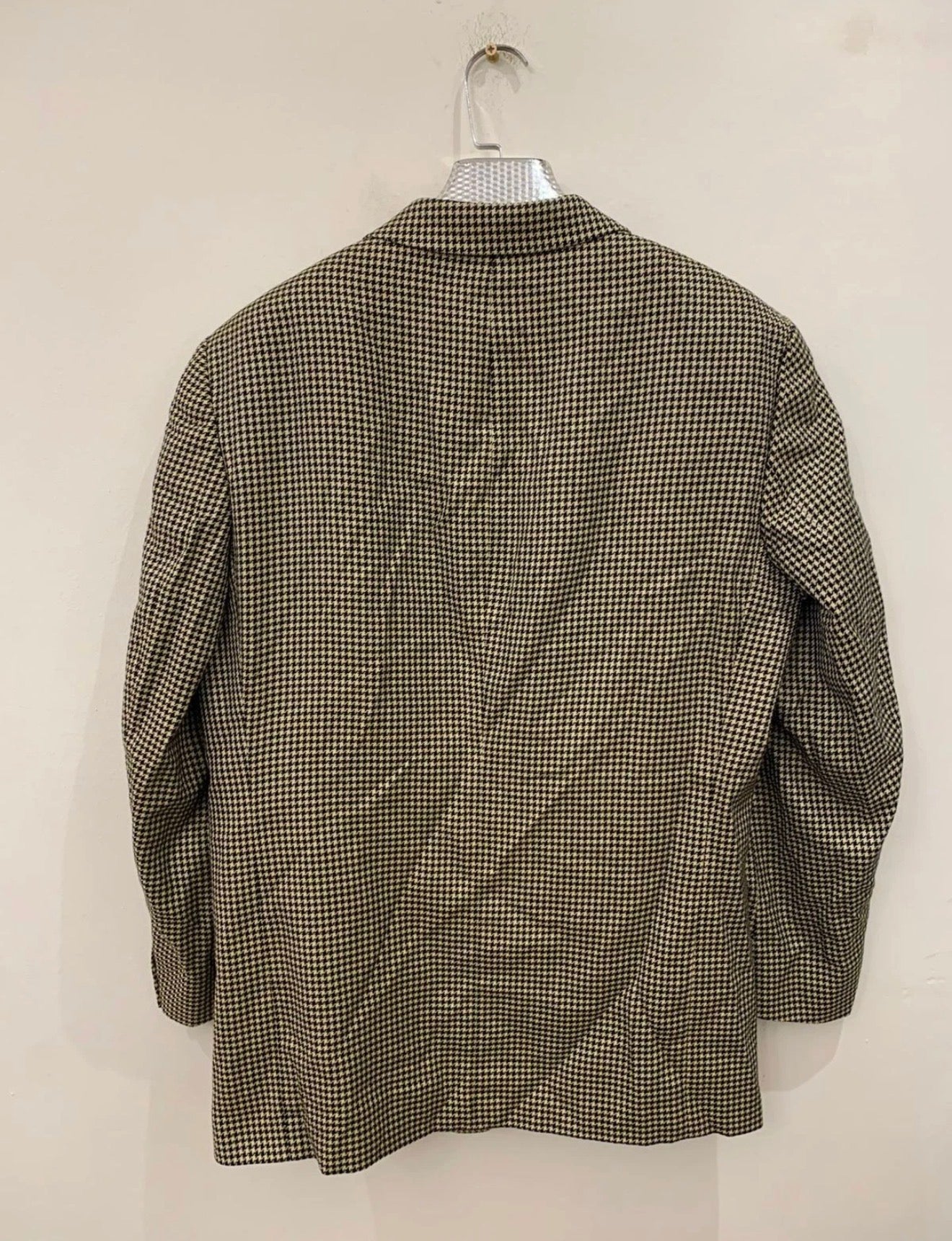 Vintage Desch Wool Silk houndstooth classic jacket blazer 42R