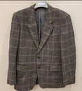 Vintage houndstooth plaid pure wool classic hunting jacket blazer 42R
