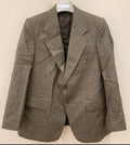 1970s Vintage houndstooth plaid pure wool classic hunting jacket blazer 44R