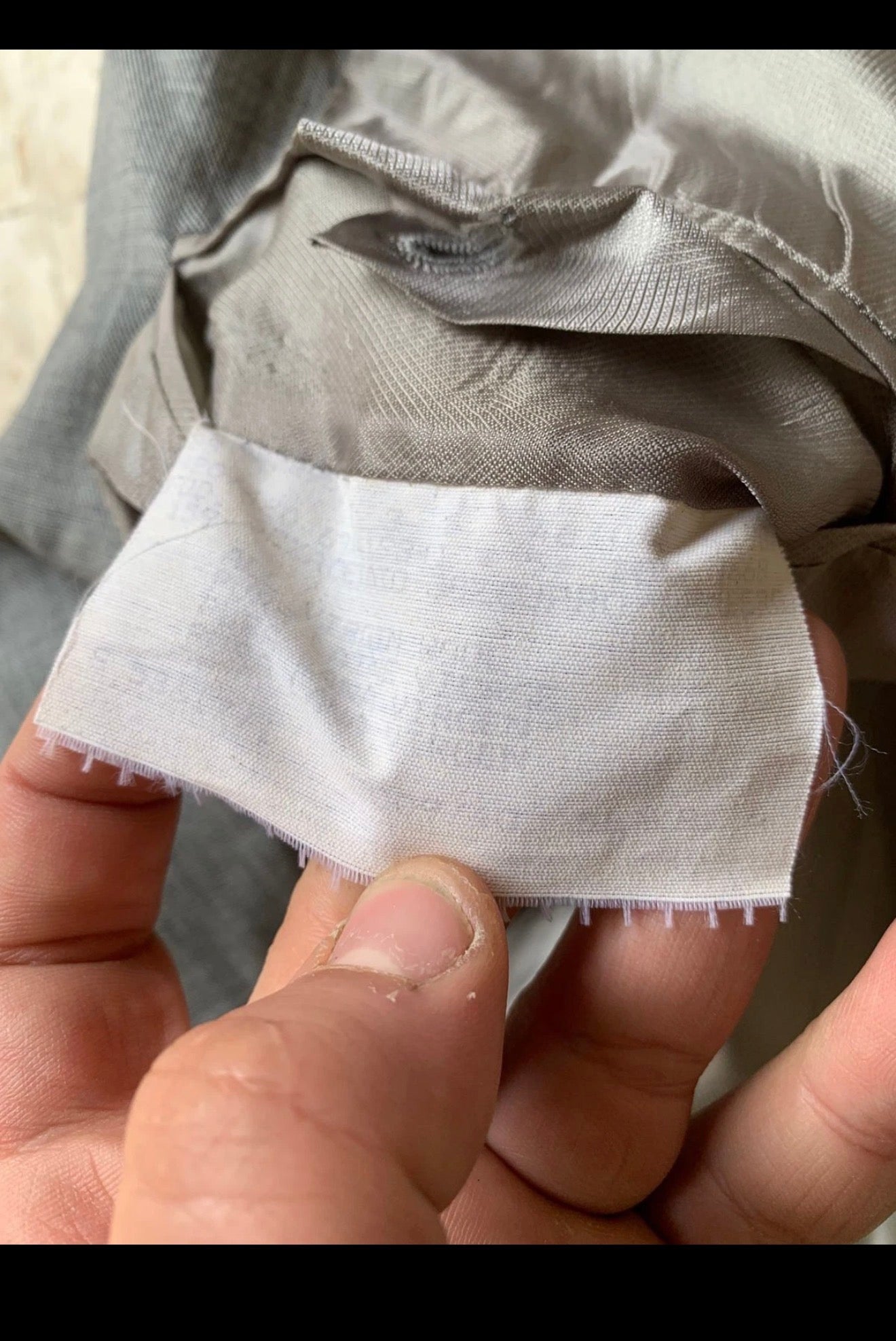 Vintage Superfine pure wool double breasted gangster gray suit 46R XL