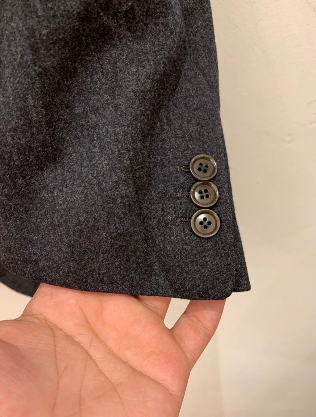 1970s Vintage all worsted wool classic charcoal striped 3 button suit 42R