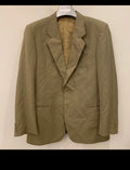 Vintage Lebole pure wool classic 2 button striped brown suit 42R 42L