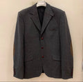 Vintage Scapa pure wool herringbone charcoal hunting jacket blazer 44L