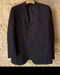 Vintage Desiree pure wool navy classic 3 button jacket blazer 40R