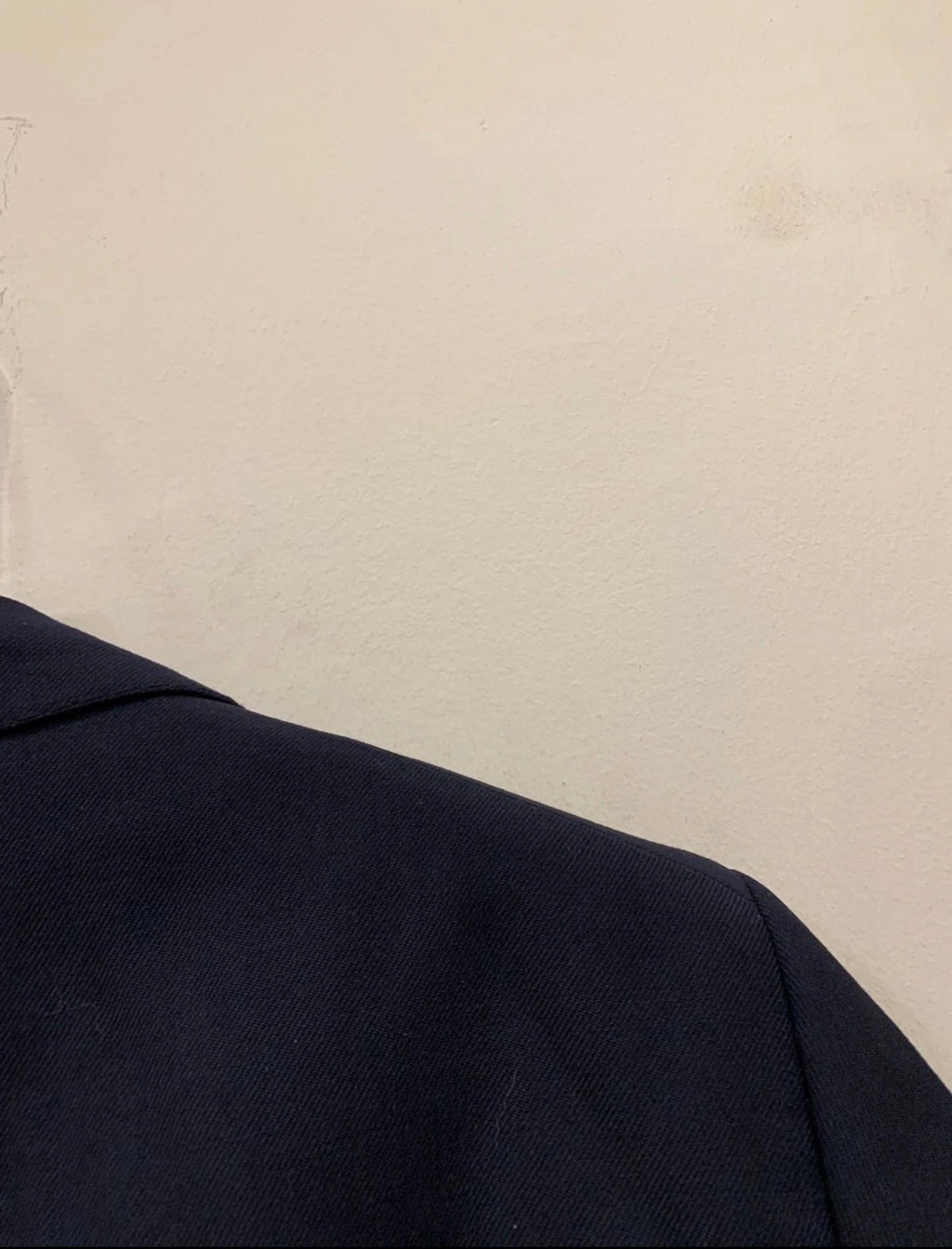 1970s Vintage pure wool classic silver button navy jacket blazer 38R