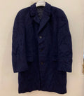 1970s Vintage Alpaca wool classic Raglan navy top over coat 44R