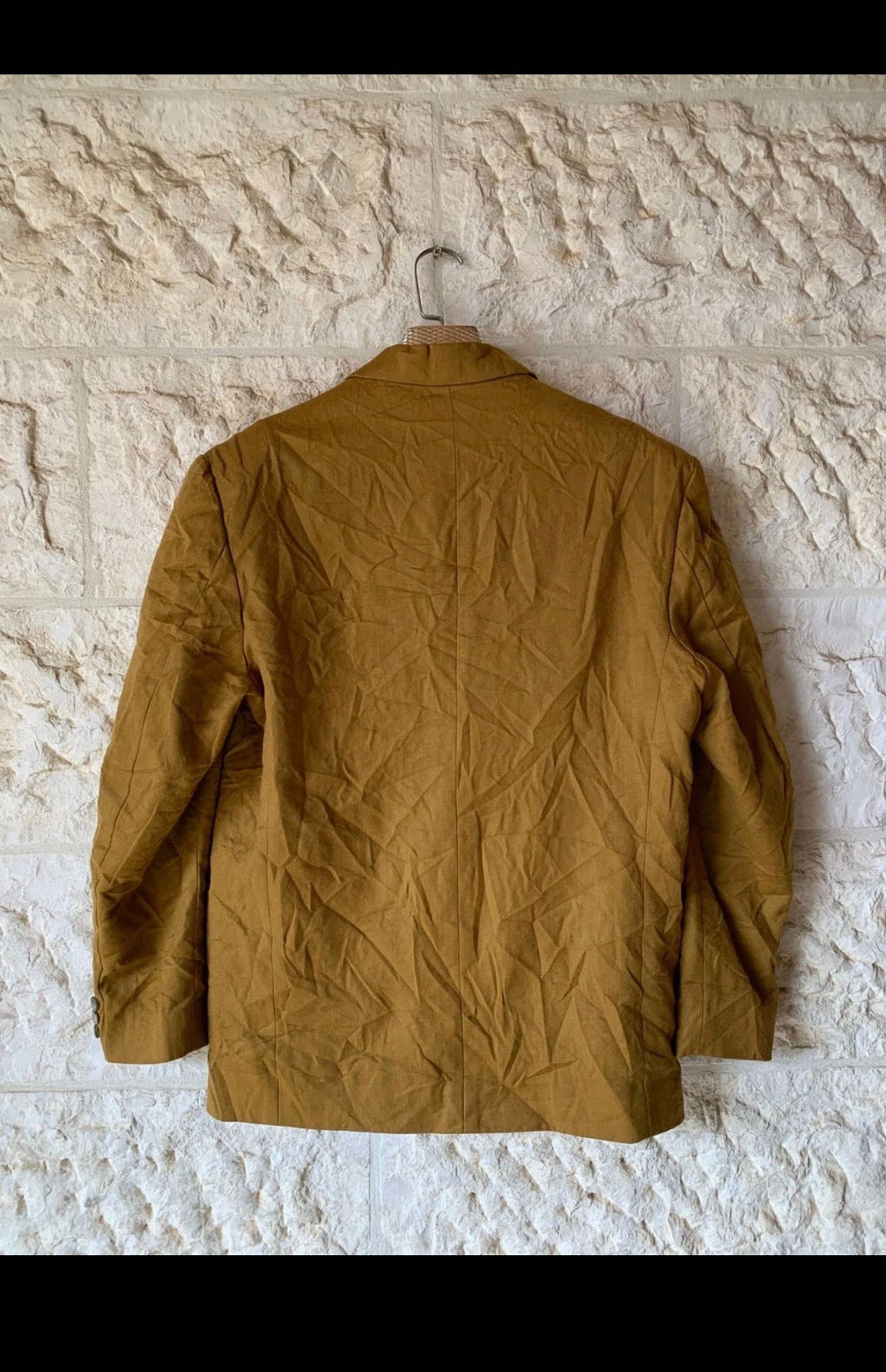Vintage pure wool classic Cumin brown unique jacket blazer 42R