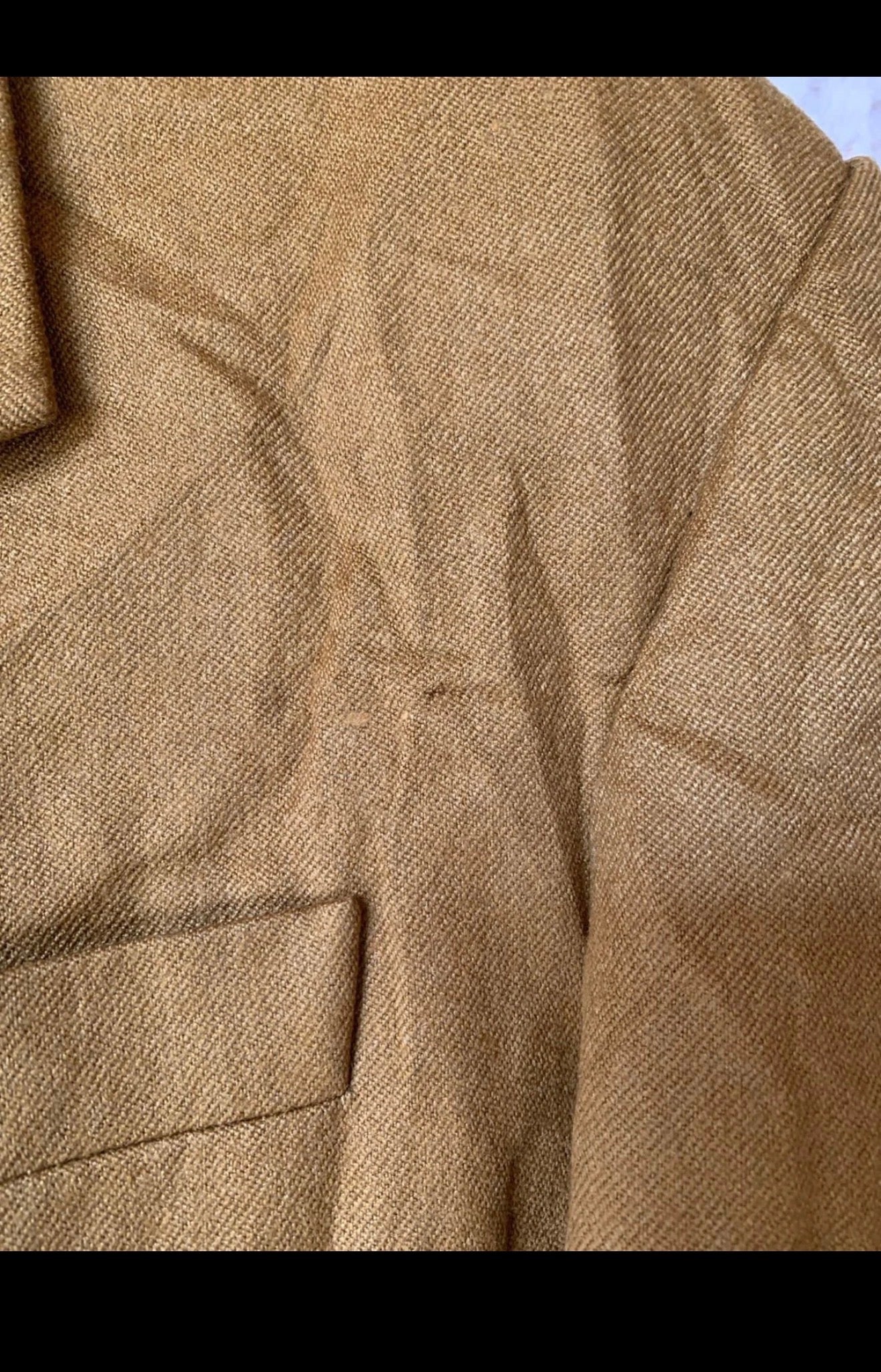 Vintage pure wool classic Cumin brown unique jacket blazer 42R