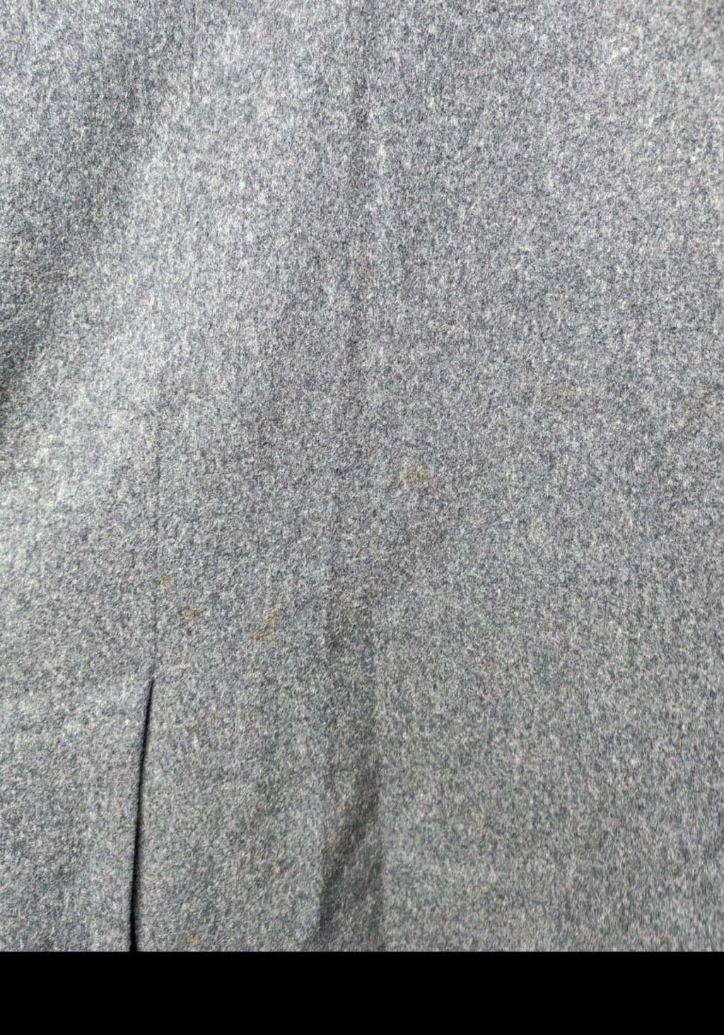 1970s Vintage pure wool classic charcoal raglan over coat 46R 46S XL