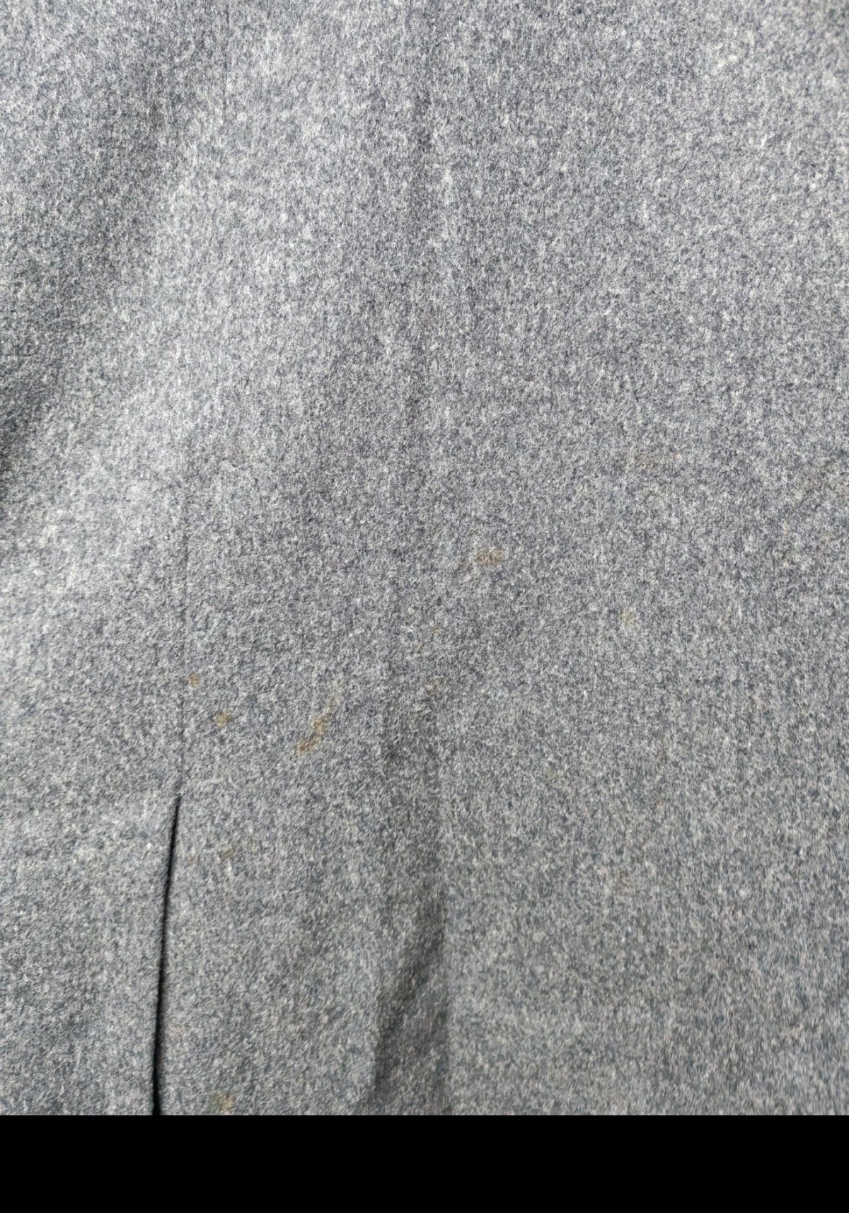 1970s Vintage pure wool classic charcoal raglan over coat 46R 46S XL