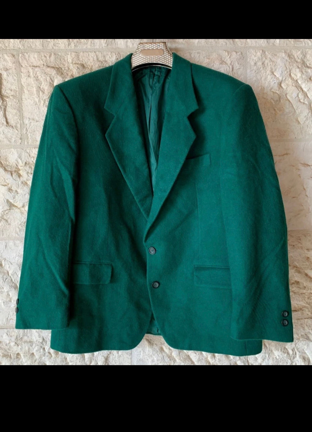 Vintage passenger wool blend Classic unique green jacket blazer 44R