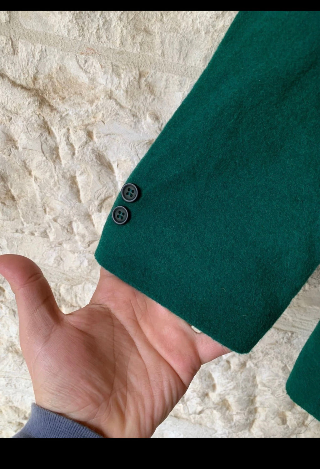 Vintage passenger wool blend Classic unique green jacket blazer 44R