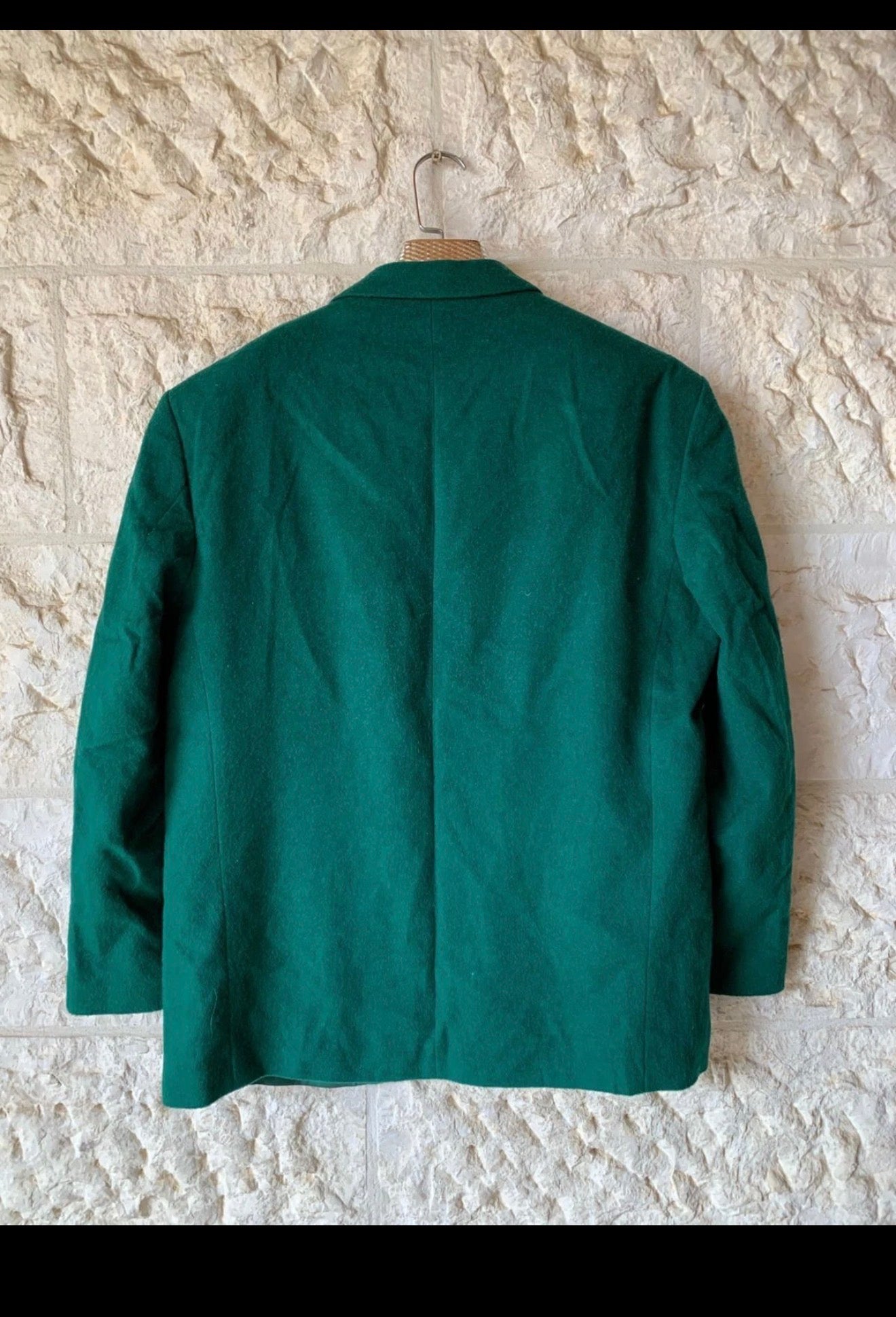 Vintage passenger wool blend Classic unique green jacket blazer 44R