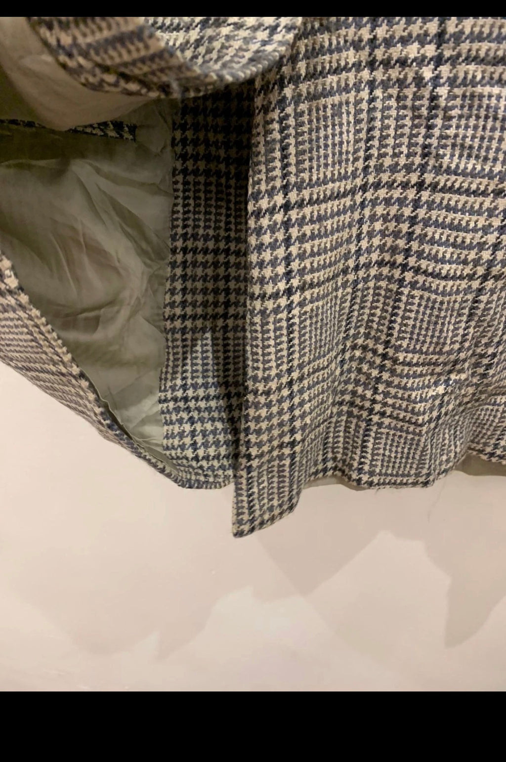 Vintage Nordstrom Wool Silk houndstooth classic jacket blazer 40R