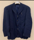 Vintage unique classic navy 4 button metal button suit 42R
