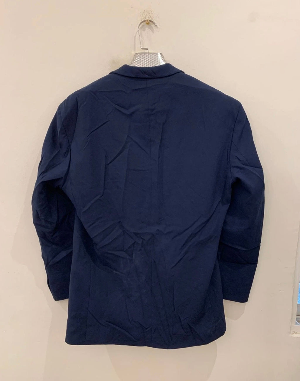 Vintage unique classic navy 4 button metal button suit 42R