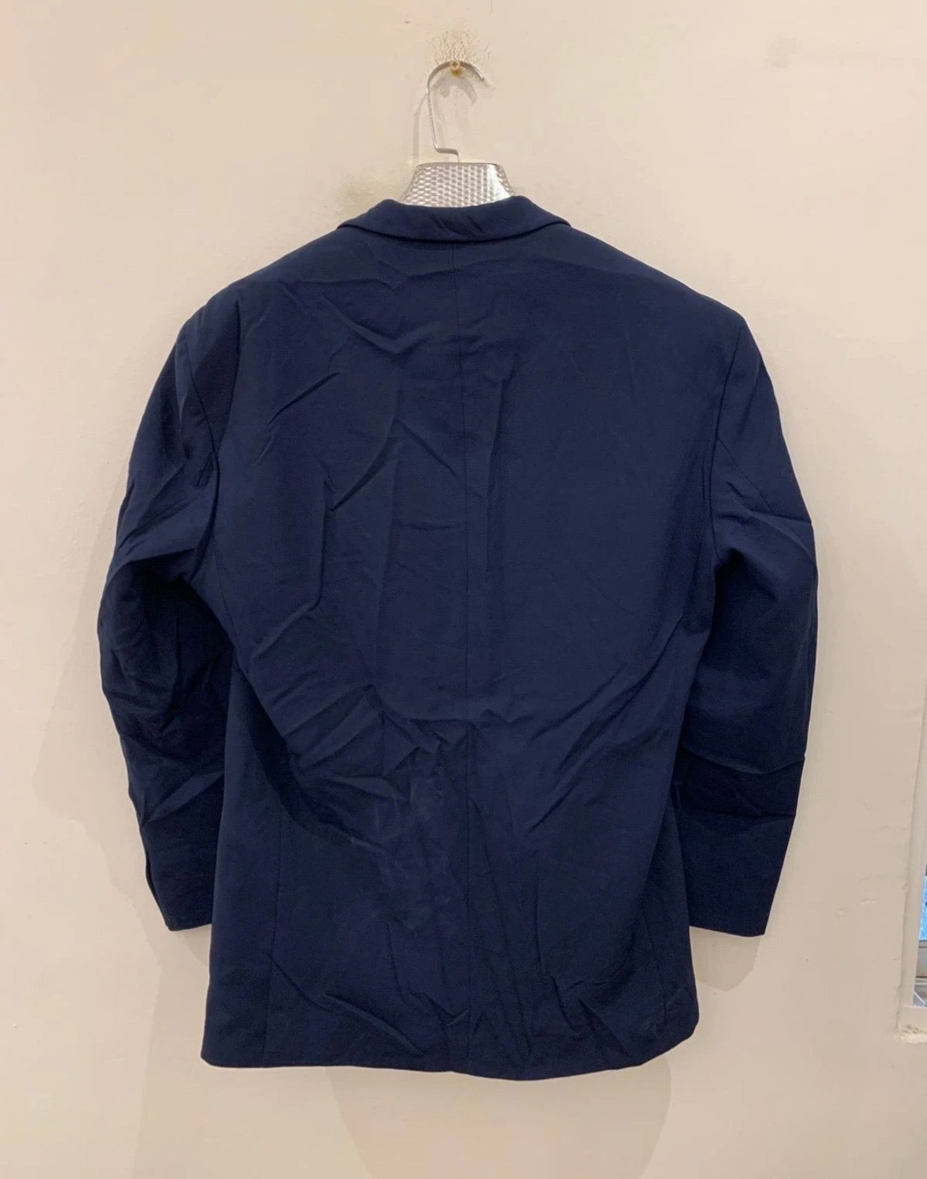 Vintage unique classic navy 4 button metal button suit 42R