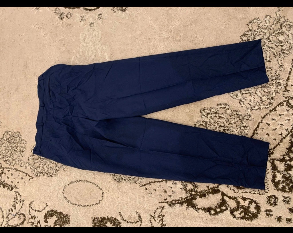 Vintage unique classic navy 4 button metal button suit 42R