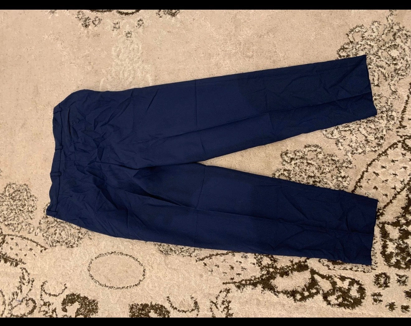 Vintage unique classic navy 4 button metal button suit 42R