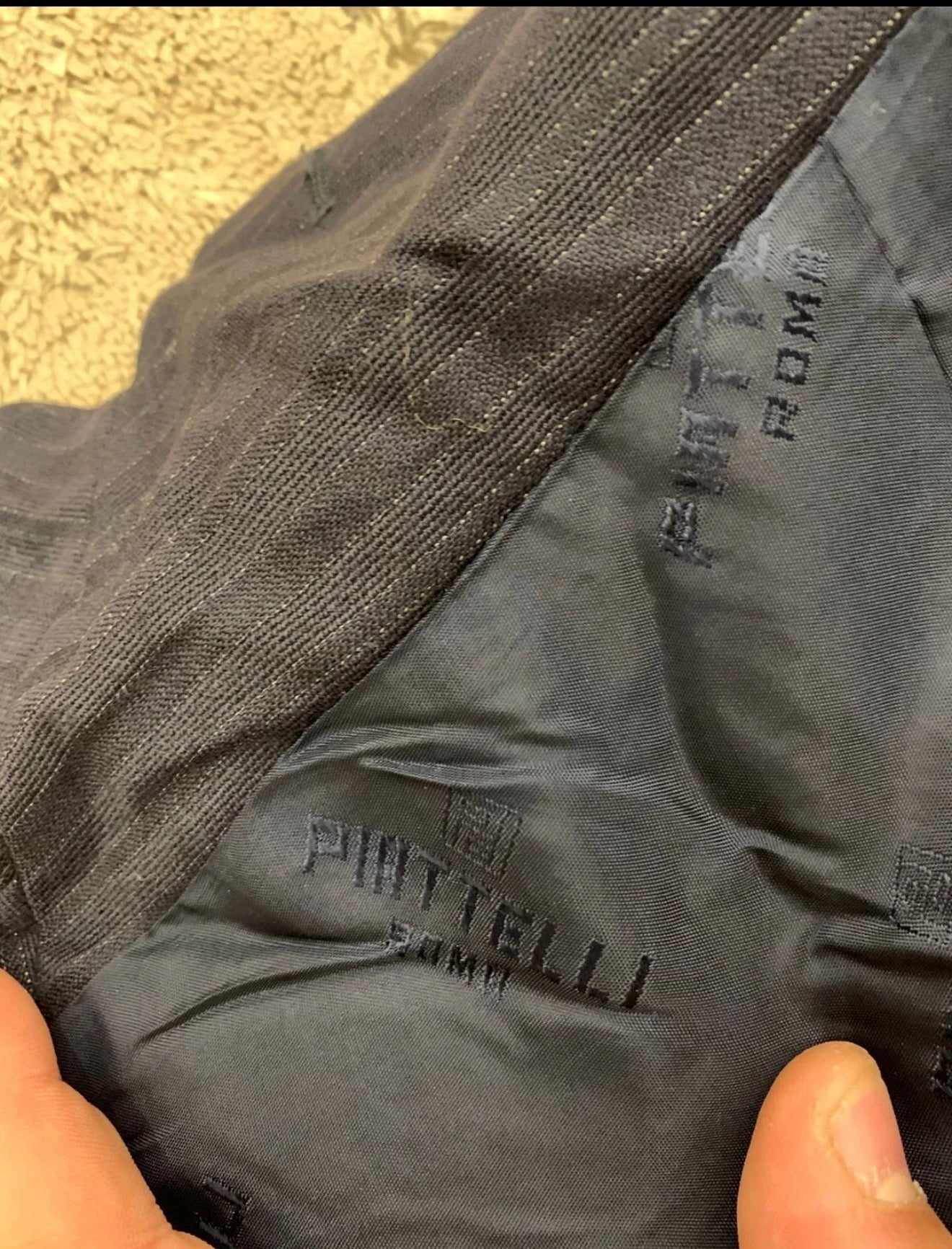 Vintage Piattelli Roma pure wool classic navy 2 button suit 40R 40L