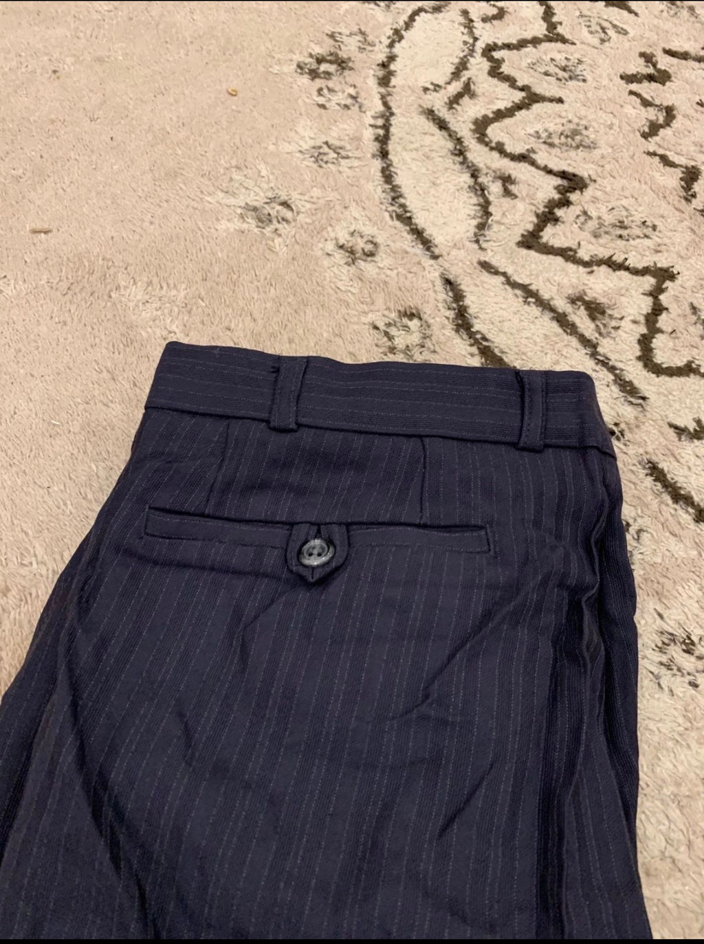 Vintage Piattelli Roma pure wool classic navy 2 button suit 40R 40L