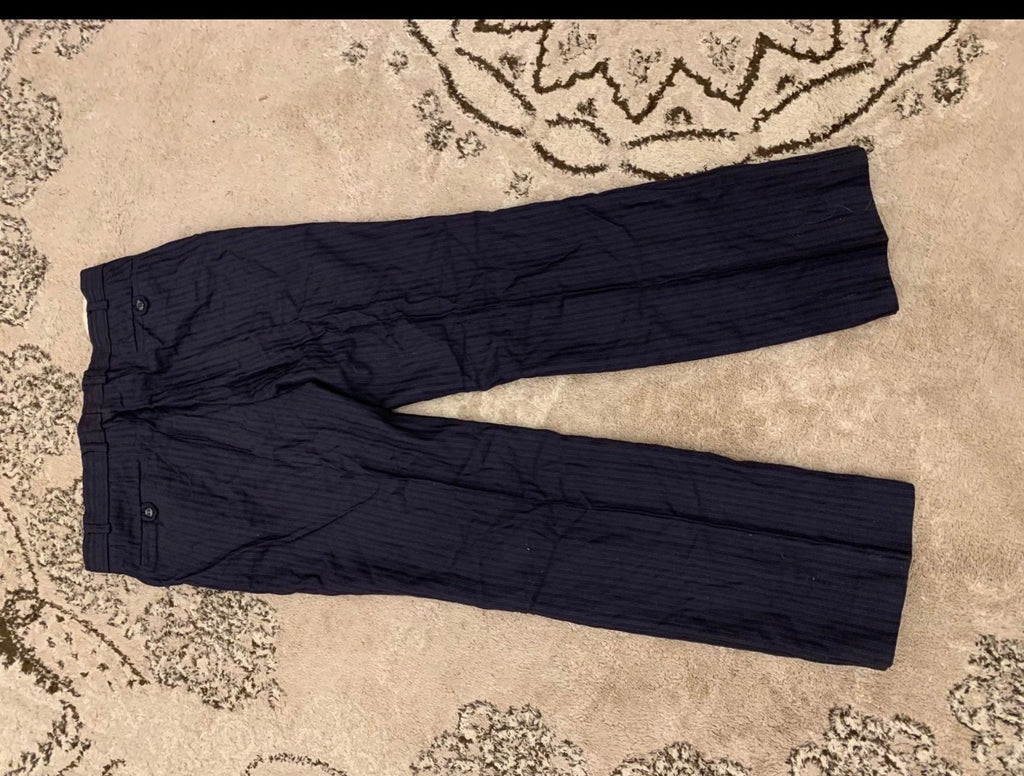 Vintage Piattelli Roma pure wool classic navy 2 button suit 40R 40L