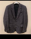 Vintage pure wool handwoven Tweed herringbone hunting jacket blazer 44L