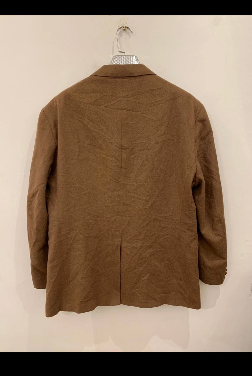 Vintage classic 100% Camel hair brown USA made hunting jacket blazer 46R XL