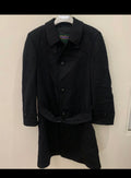 Vintage Westbury pure wool classic black belted over coat 42R