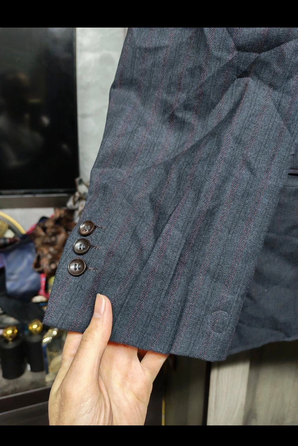 1970s vintage handtailored bespoke all worsted wool rockabilly disco suit 44R