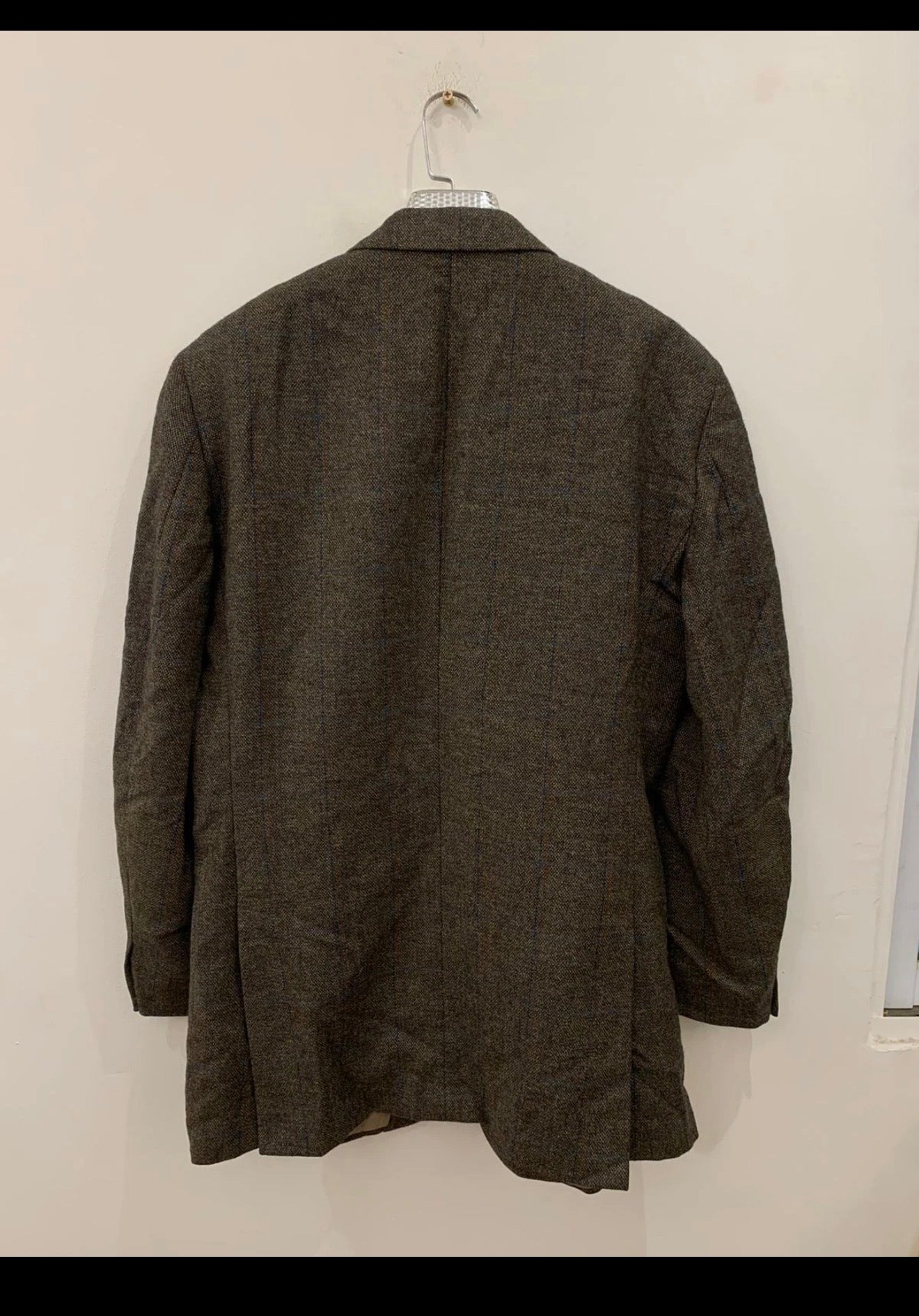 Vintage Hugo Boss Baldessarini pure wool classic Windowpane jacket blazer 44L