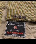 Vintage Chester Barrie 100% pure wool classic houndstooth jacket blazer 44R