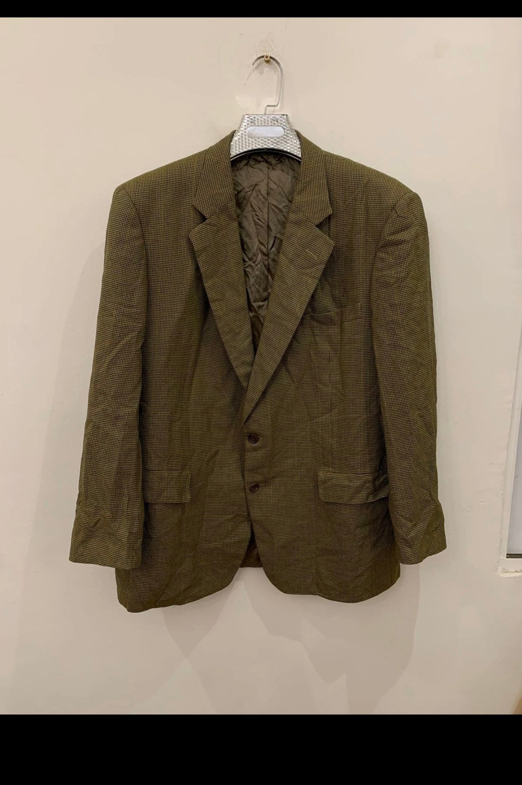 Vintage Chester Barrie 100% pure wool classic houndstooth jacket blazer 44R