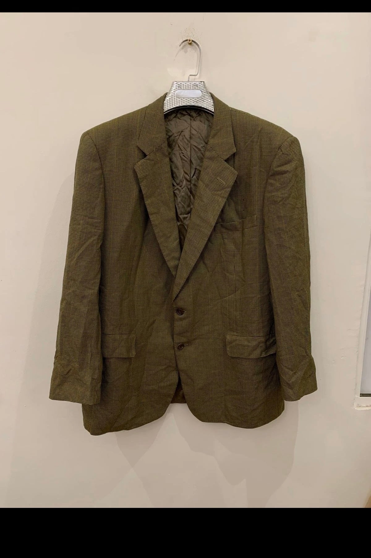Vintage Chester Barrie 100% pure wool classic houndstooth jacket blazer 44R