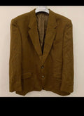 Vintage De Fursac pure wool classic Cumin brown jacket blazer 46R 46L XL