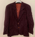 Vintage Red Point classic wool blend burgundy jacket blazer 42S 42R