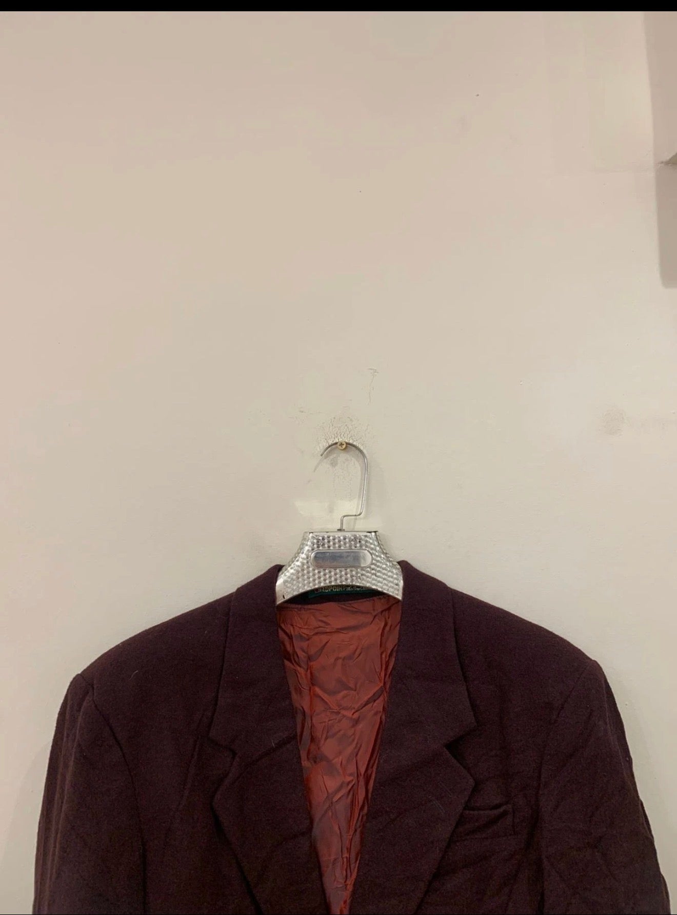Vintage Red Point classic wool blend burgundy jacket blazer 42S 42R