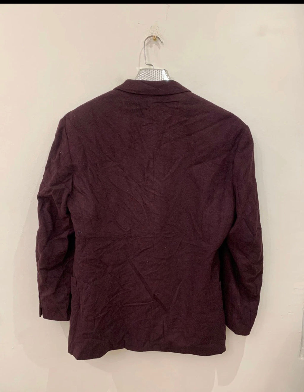 Vintage Red Point classic wool blend burgundy jacket blazer 42S 42R