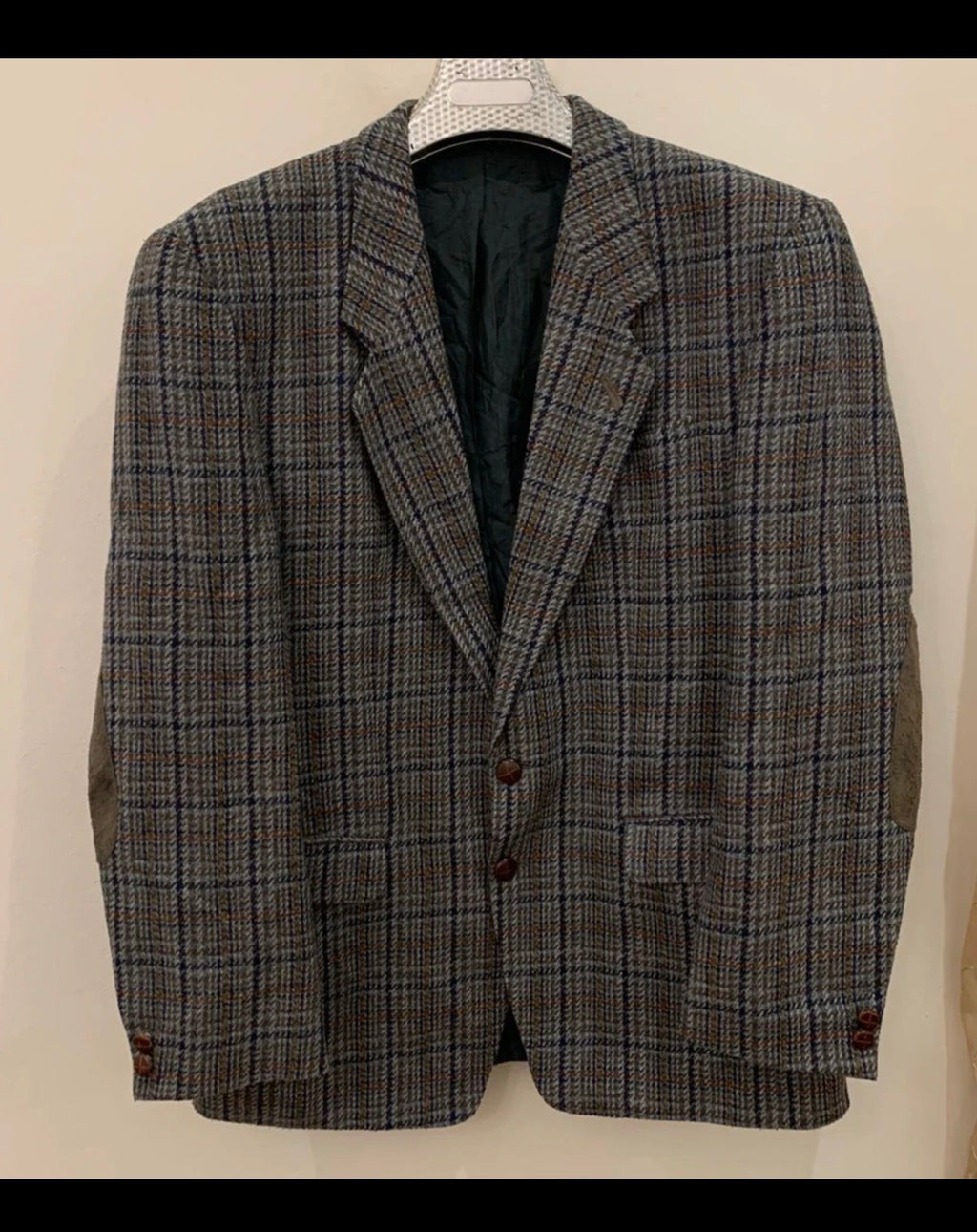 Vintage Westbury wool mohair blend tweed Windowpane hunting jacket blazer 42R