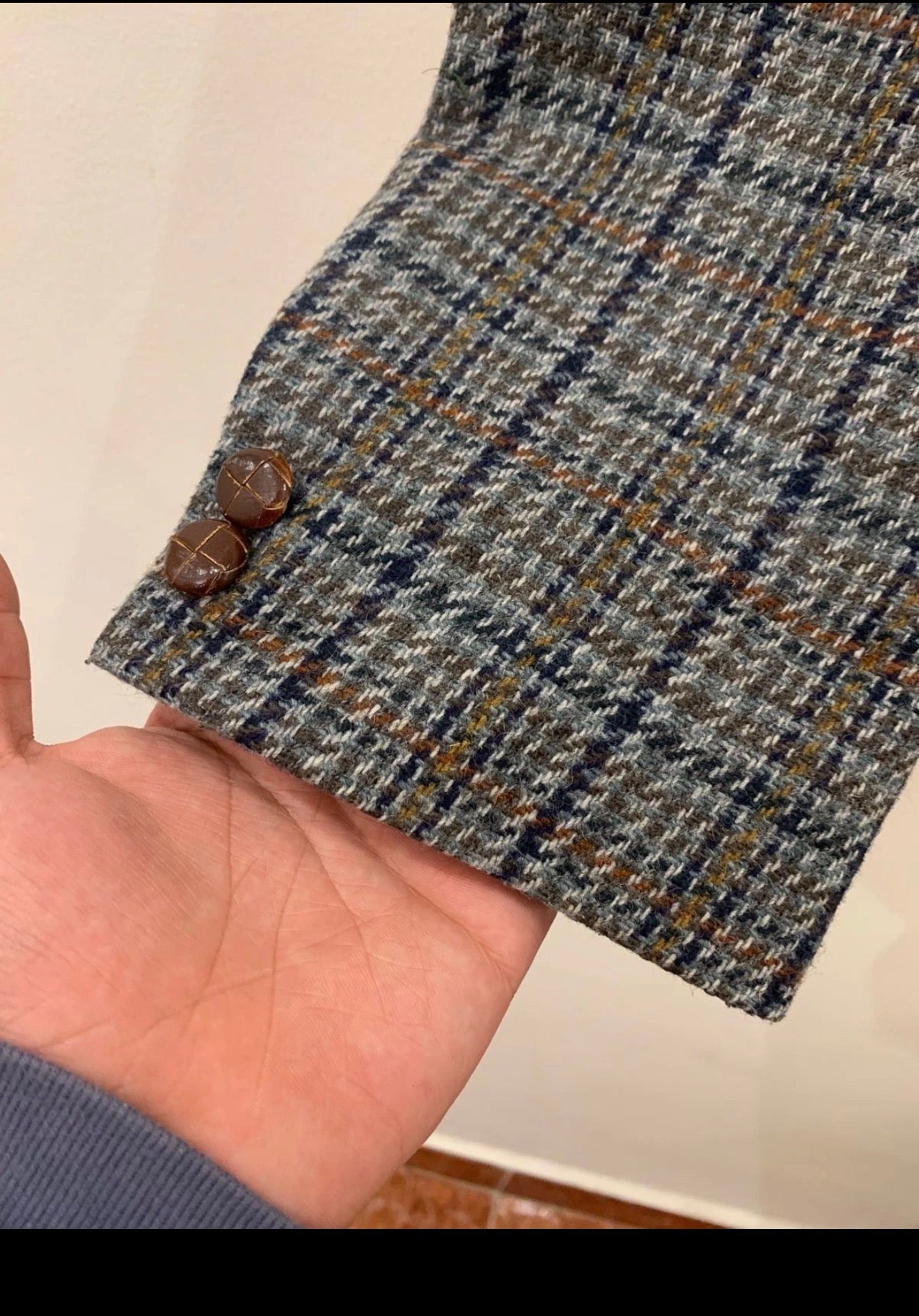 Vintage Westbury wool mohair blend tweed Windowpane hunting jacket blazer 42R