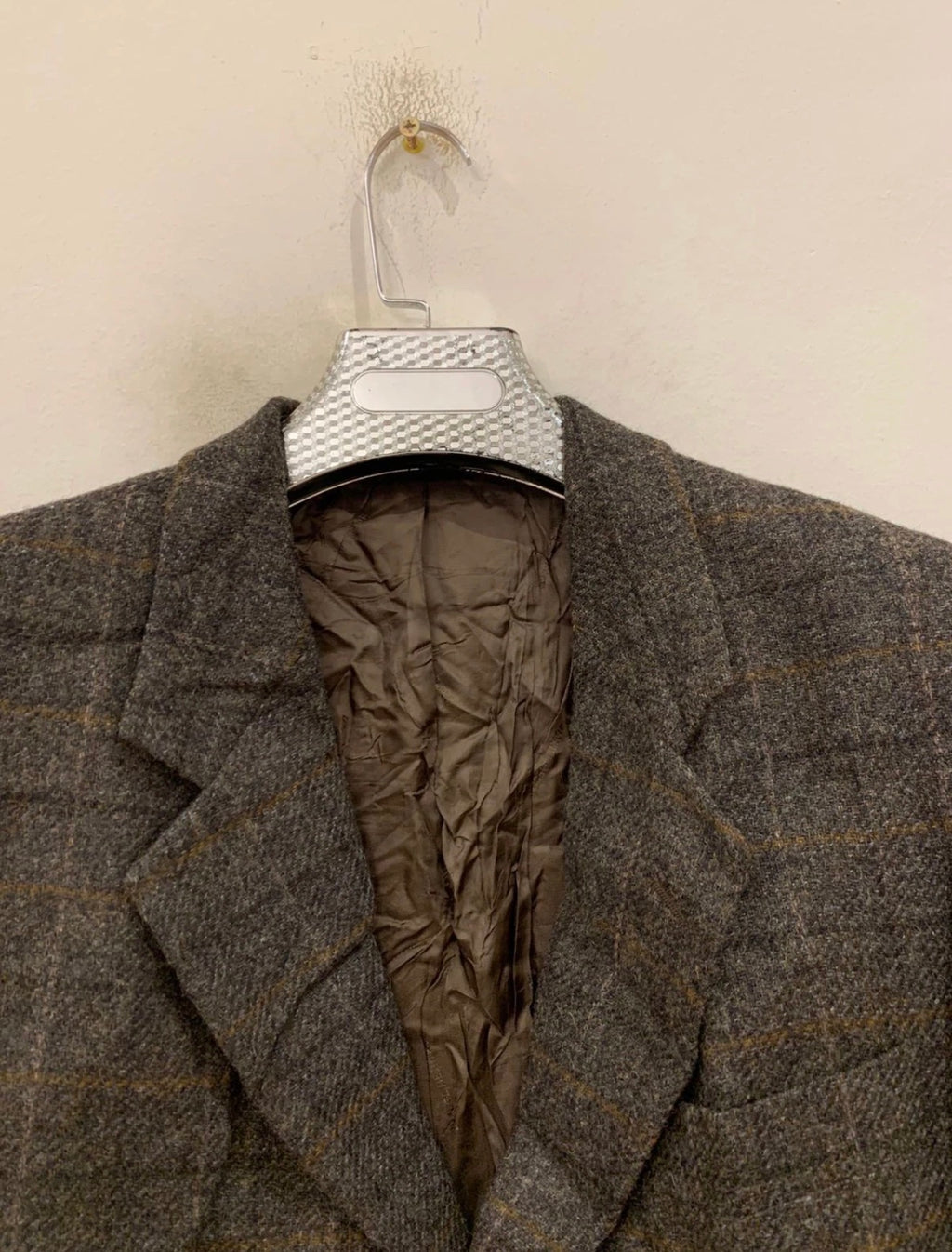Vintage Daniel Hechter pure wool handwoven tweed gray hunting jacket blazer 42R