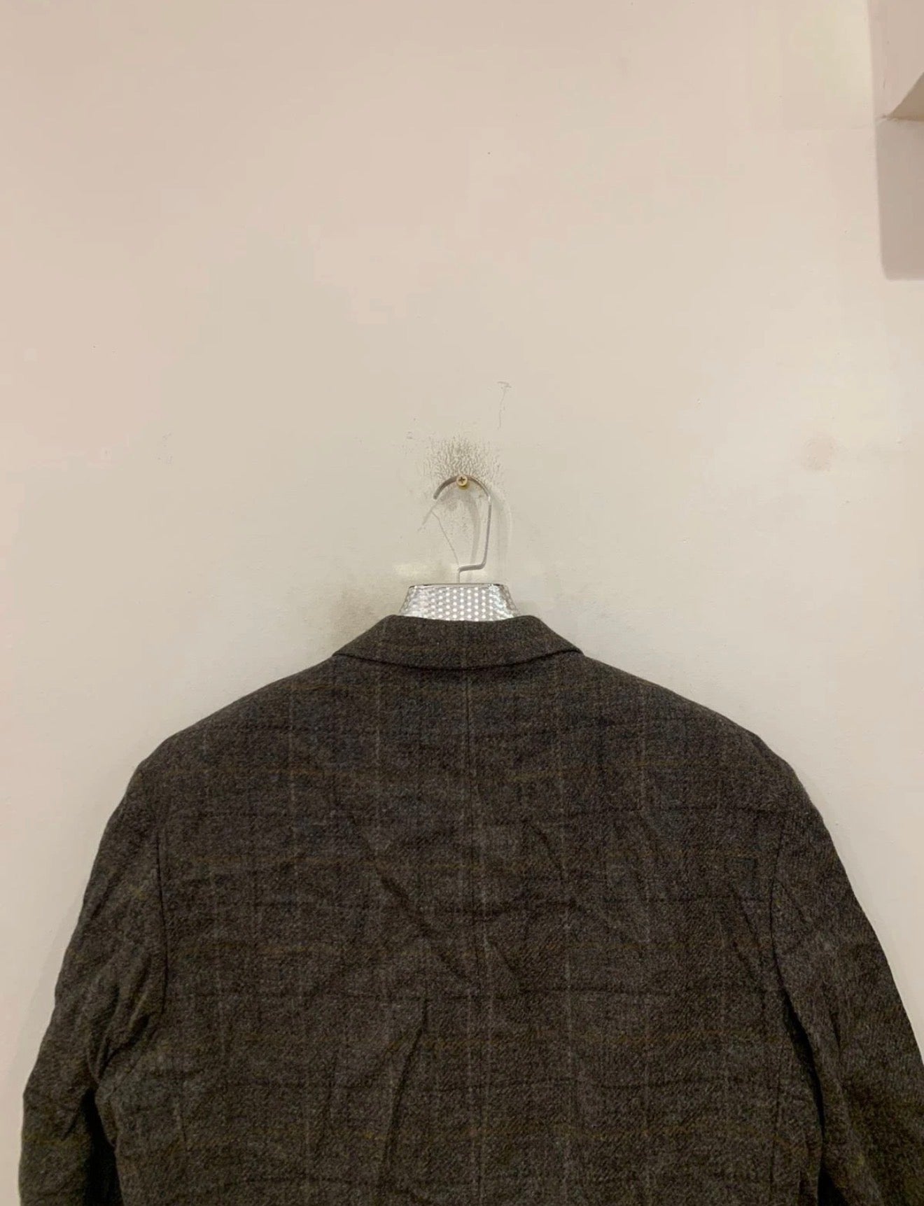 Vintage Daniel Hechter pure wool handwoven tweed gray hunting jacket blazer 42R