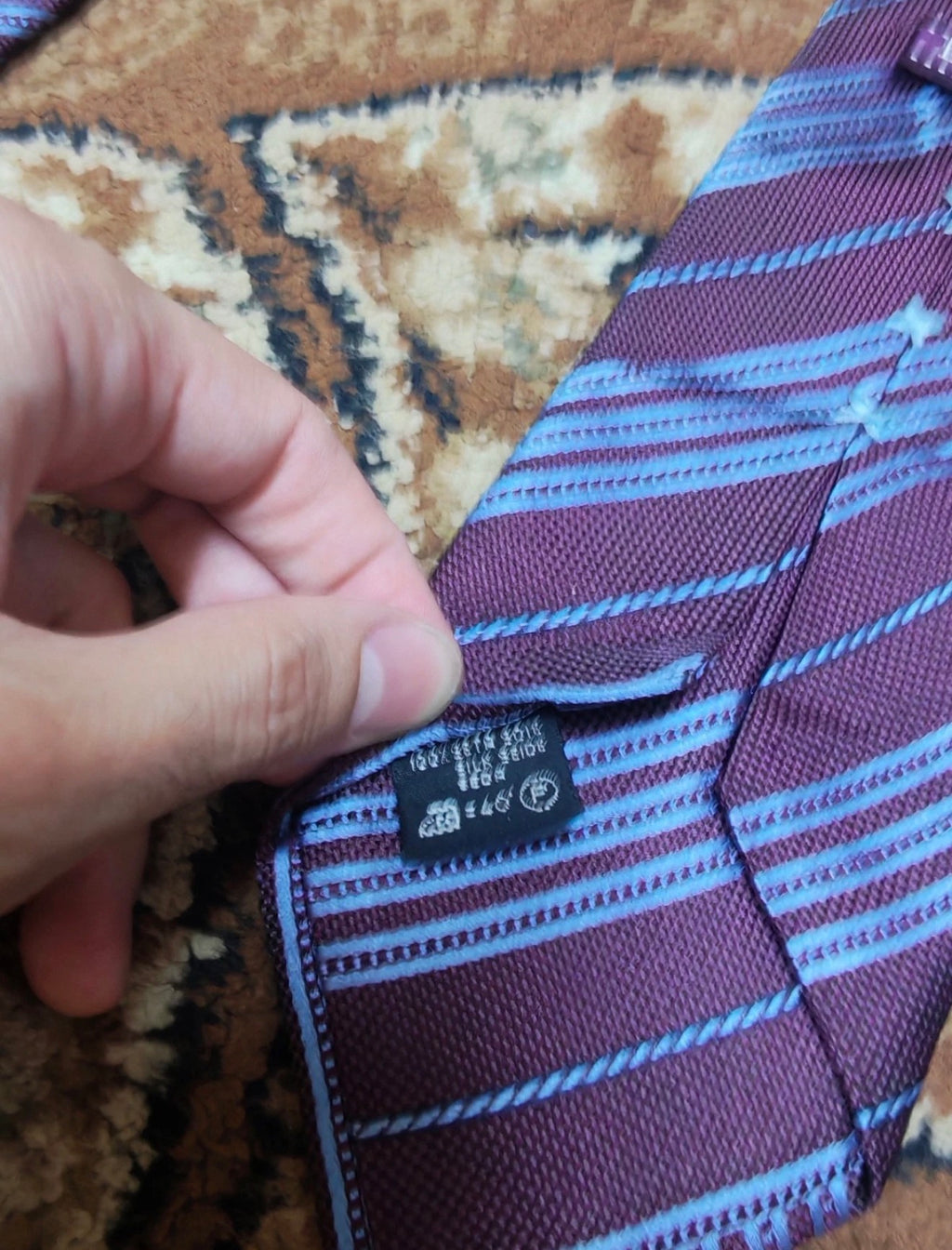 mens vintage Ermenegildo Zegna classic 100% all silk luxury Regimental neck tie